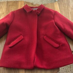 Red Zara Baby 3-4T Girl Coat